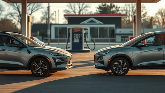 Killen möter sin fiende vid bensinmacken